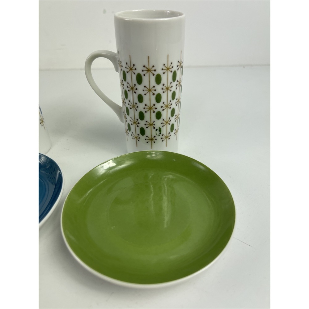 MCM Mid Century Set Of 5 Different Colored Sake, Espresso Drink Cups Atomic Vtg - Picture 6 of 16
